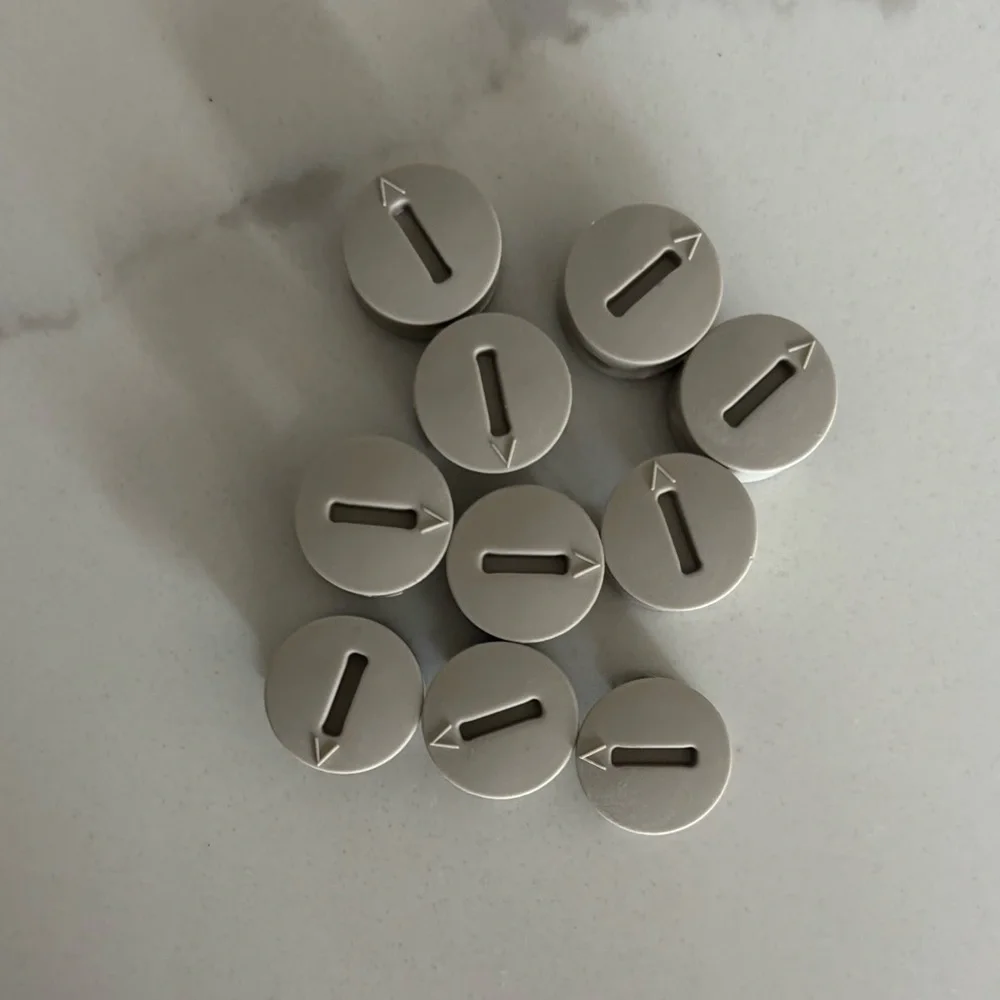 10 IKEA 120076 Plastic Cam Lock Nuts Tan HEMNES Furniture